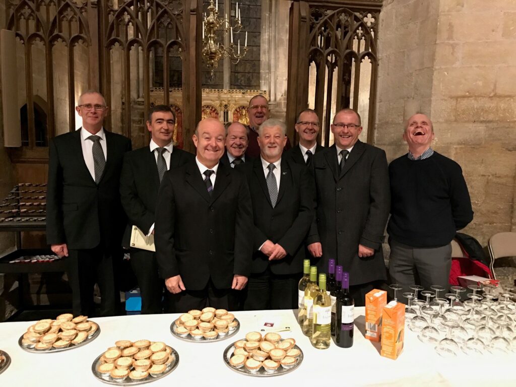 Corby Lodges help out at the Carol Concert