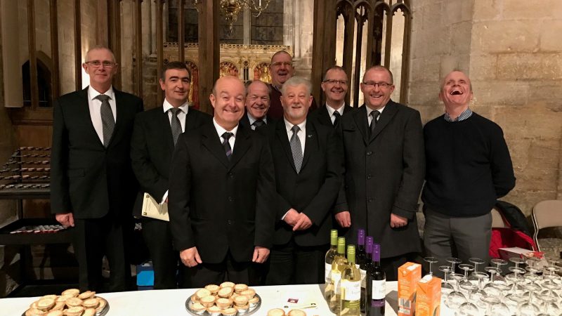Corby Lodges help out at the Carol Concert