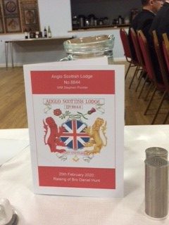 Corby and Chicheley Masons visit the Anglo Scottish Lodge in Sheaf Close